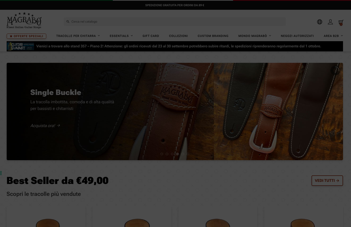 Ecommerce b2b attrezzature professionali